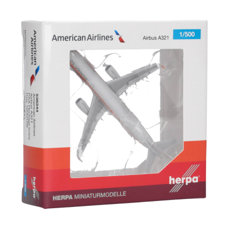 Herpa Wings Flugzeugmodell American Airlines Airbus A321 "PSA Hertitage Livery" (1:500)